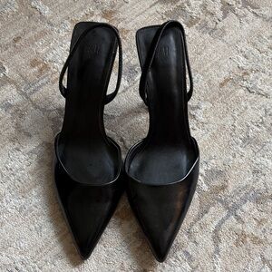 H&M Black Slingback Heels